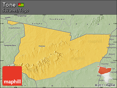 Savanna Style Map of Tone