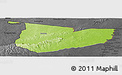 Physical Panoramic Map of Tone, darken, desaturated