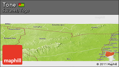 Physical Panoramic Map of Tone