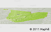 Physical Panoramic Map of Tone, lighten, semi-desaturated