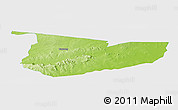 Physical Panoramic Map of Tone, single color outside