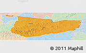 Political Panoramic Map of Tone, lighten
