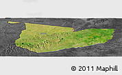 Satellite Panoramic Map of Tone, darken, desaturated