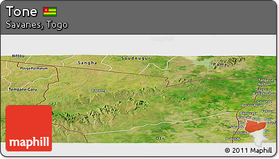 Satellite Panoramic Map of Tone