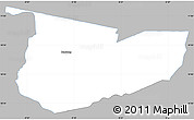 Gray Simple Map of Tone, single color outside