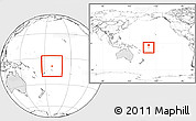 Blank Location Map of Tokelau, highlighted continent, within the entire continent