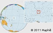 Blank Location Map of Tokelau, political outside