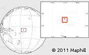 Gray Location Map of Tokelau, blank outside, hill shading inside