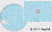 Gray Location Map of Tokelau, lighten, desaturated, land only