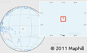 Gray Location Map of Tokelau, lighten