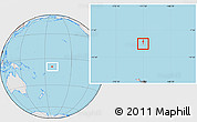 Gray Location Map of Tokelau, lighten, semi-desaturated, land only
