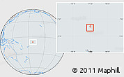 Gray Location Map of Tokelau, lighten, semi-desaturated