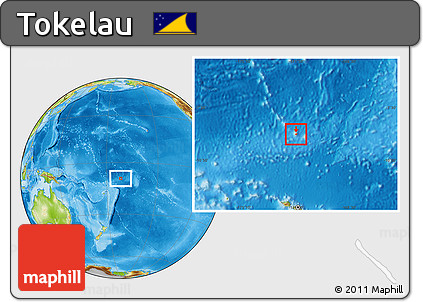 Physical Location Map of Tokelau