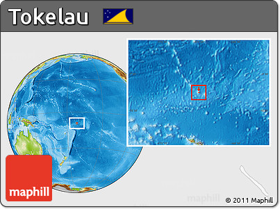 Physical Location Map of Tokelau