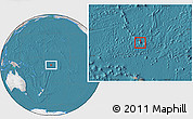 Satellite Location Map of Tokelau, lighten, desaturated, land only