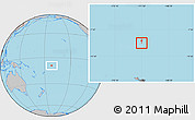 Savanna Style Location Map of Tokelau, gray outside