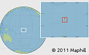 Savanna Style Location Map of Tokelau, hill shading inside