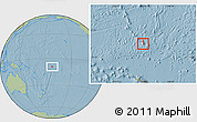 Savanna Style Location Map of Tokelau, hill shading outside