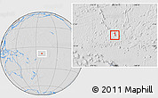 Savanna Style Location Map of Tokelau, lighten, desaturated, hill shading