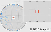 Savanna Style Location Map of Tokelau, lighten, desaturated