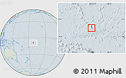 Savanna Style Location Map of Tokelau, lighten, hill shading