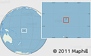Savanna Style Location Map of Tokelau, lighten, land only