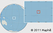 Savanna Style Location Map of Tokelau, lighten, semi-desaturated, land only