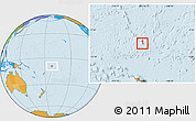 Savanna Style Location Map of Tokelau, political outside