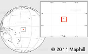 Shaded Relief Location Map of Tokelau, blank outside