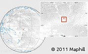 Shaded Relief Location Map of Tokelau, lighten, desaturated