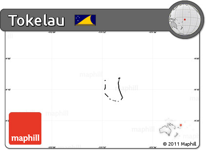 Blank Simple Map of Tokelau