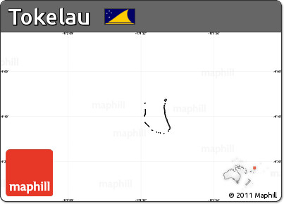 Blank Simple Map of Tokelau