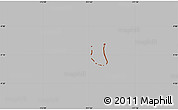 Gray Simple Map of Tokelau, cropped outside