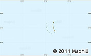 Political Simple Map of Tokelau, political shades outside