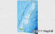 Physical 3D Map of Tonga, political outside