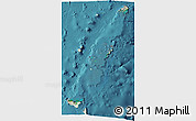 Shaded Relief 3D Map of Tonga, satellite outside