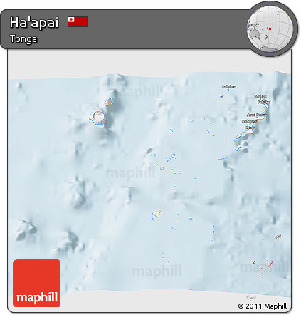 Gray 3D Map of Ha'apai