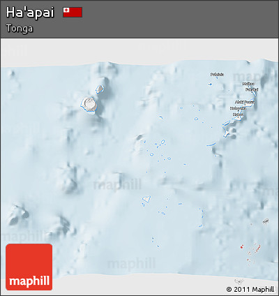 Gray 3D Map of Ha'apai