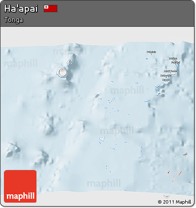 Gray 3D Map of Ha'apai
