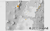 Political 3D Map of Ha'apai, desaturated