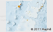 Political 3D Map of Ha'apai, lighten