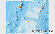 Political 3D Map of Ha'apai, physical outside
