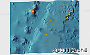 Political 3D Map of Ha'apai, satellite outside
