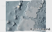 Shaded Relief 3D Map of Ha'apai, darken, semi-desaturated