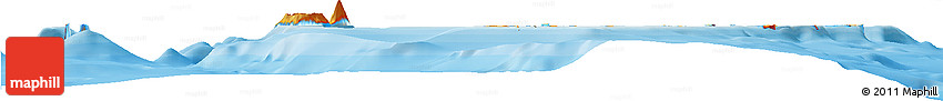 Political Horizon Map of Ha'apai, single color outside