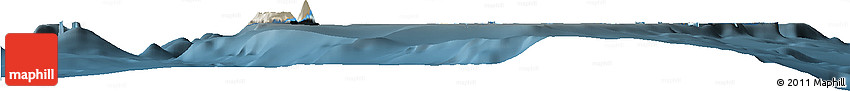 Shaded Relief Horizon Map of Ha'apai, darken