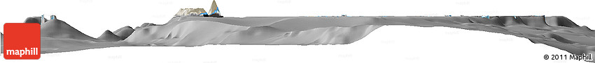 Shaded Relief Horizon Map of Ha'apai, darken, desaturated