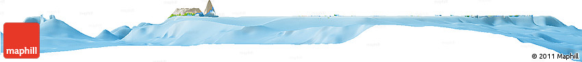 Shaded Relief Horizon Map of Ha'apai, physical outside