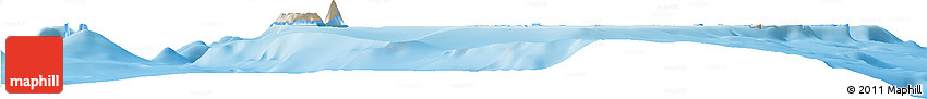 Shaded Relief Horizon Map of Ha'apai, single color outside