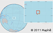 Gray Location Map of Ha'apai, highlighted country, within the entire country